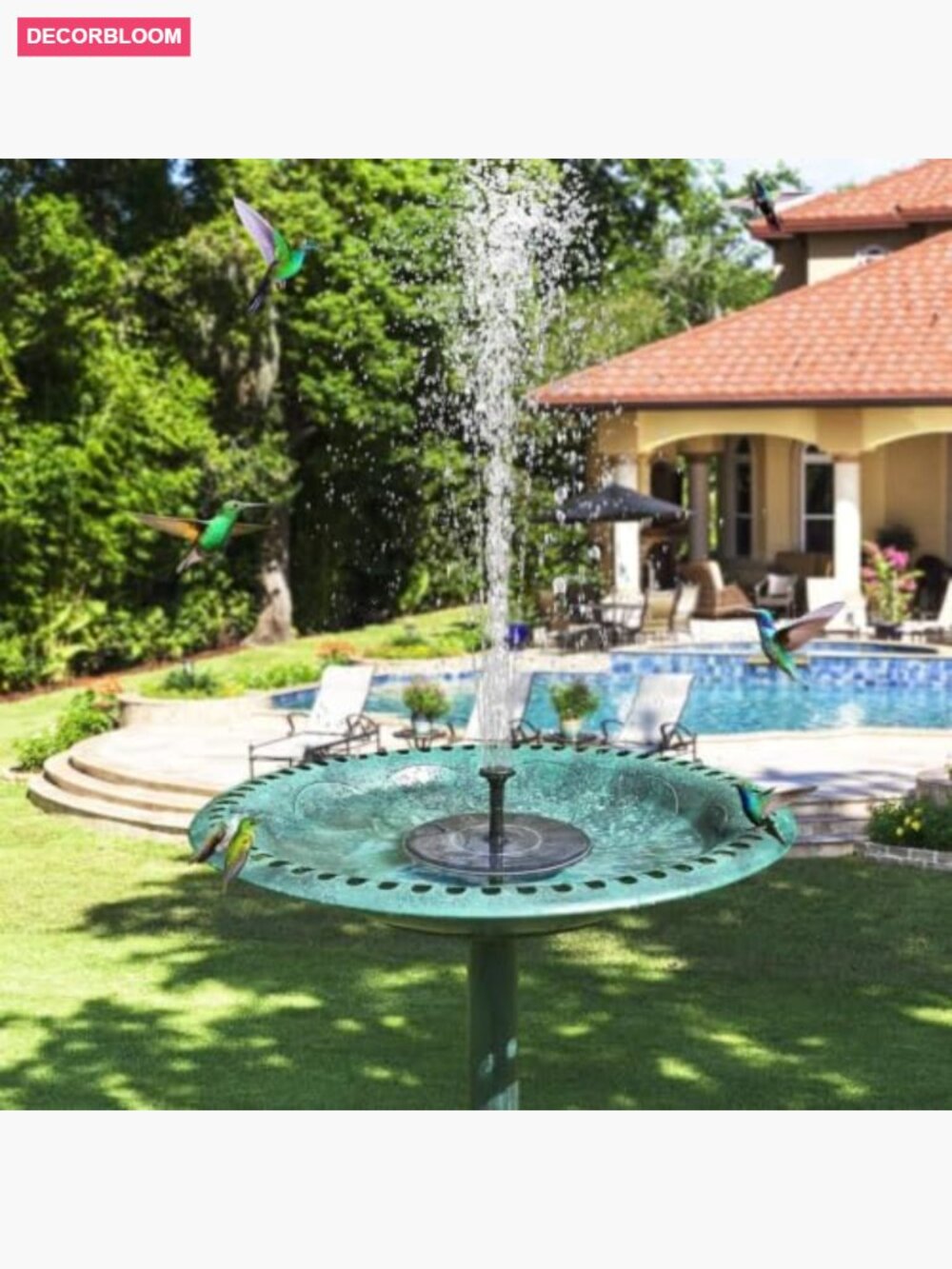Solar Water Fountain Pump for Bird Bath, Pond, Garden - 1.5W - Picture 2 of 7